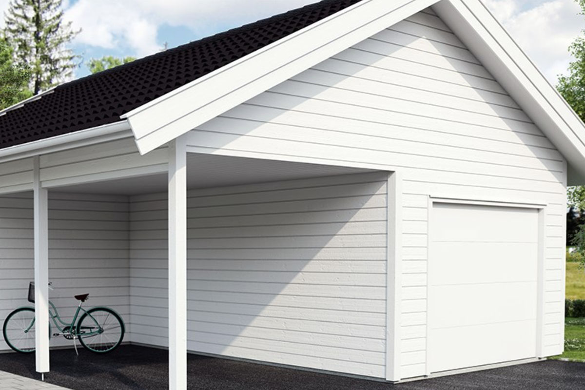 Garage och carport med förråd - Se mer på vår hemsida