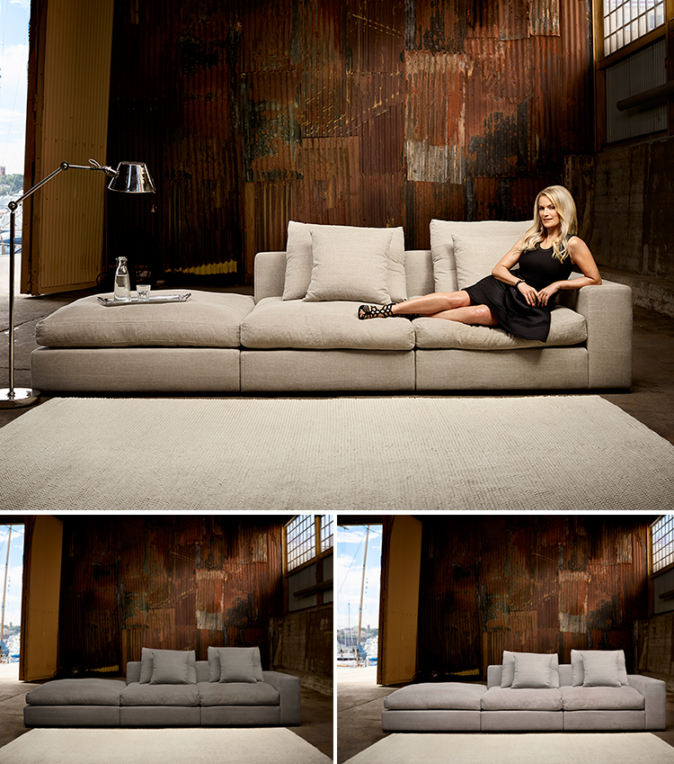 Laila Bagge och C/O Home har designat en soffa ihop