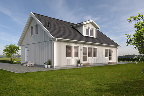 Åse 1.5-planshus 107 m²