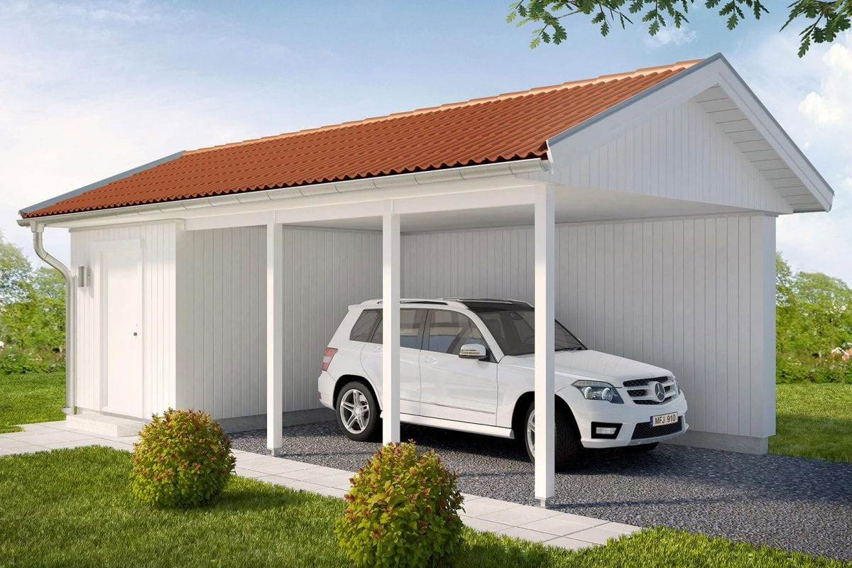 Carport & förråd C32