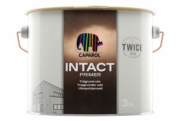 Intact primer, max två strykningar