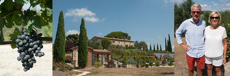 De köpte en egen vingård i Toscana