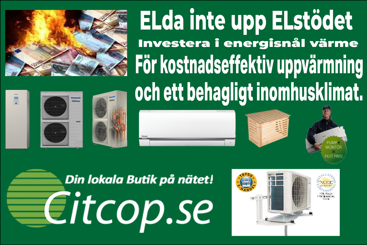 Elda inte upp elstödet!