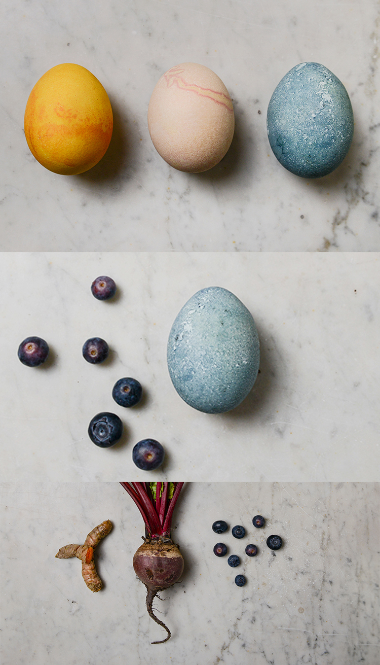 Ägg färgade med naturliga råvaror. Foto: Richard von Hofsten