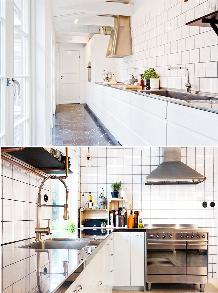 Rostfri diskbänk i köket - både slitstarkt och hygieniskt Foto: Landskrona Rostfria