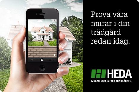 Heda först med mur-app.