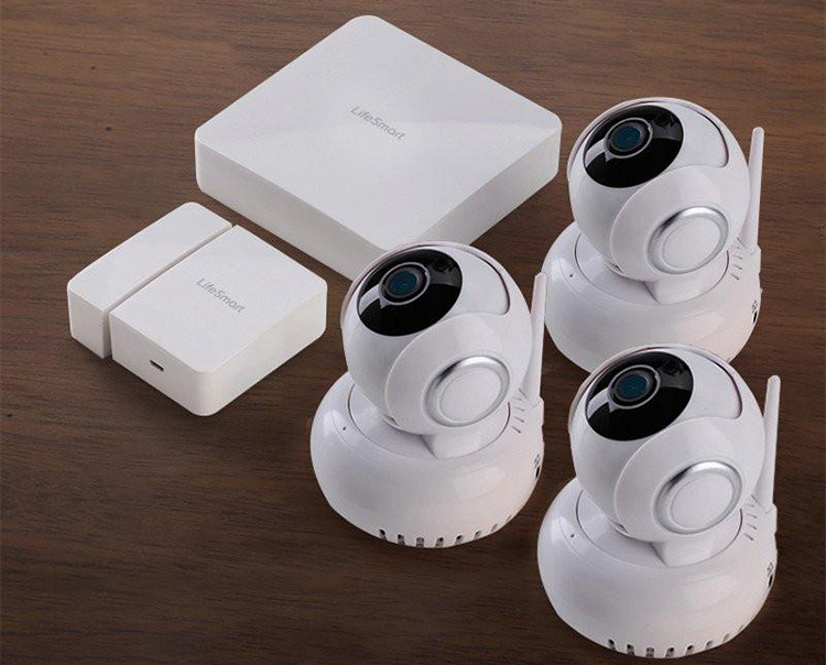 Life smart säkerhetspaket för kameraövervakning i hemmet