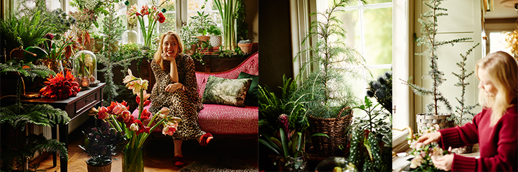 Lisa Bengtsson dekorerar med växter