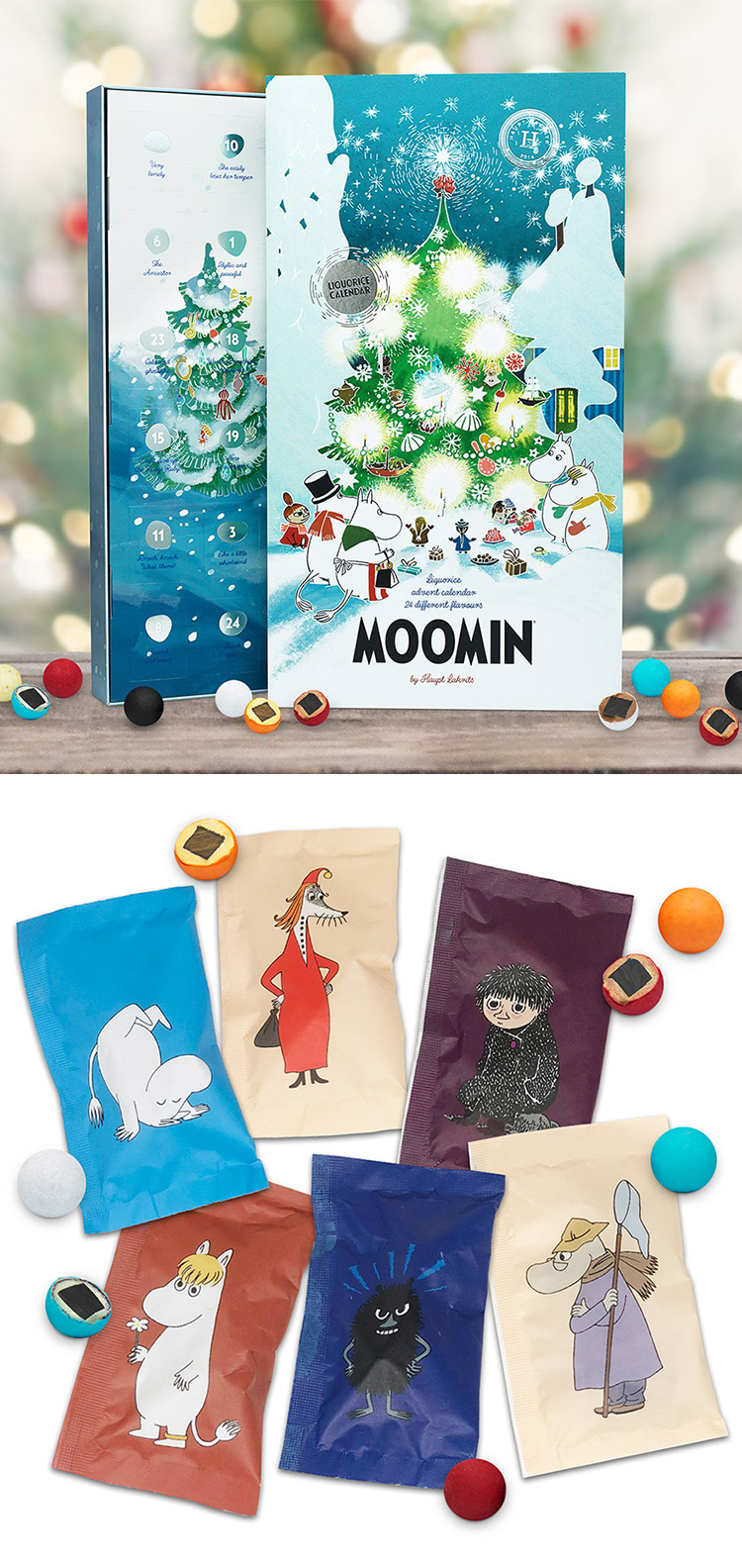 Muminkalendern 2019 från Moomin by Haupt Lakrits
