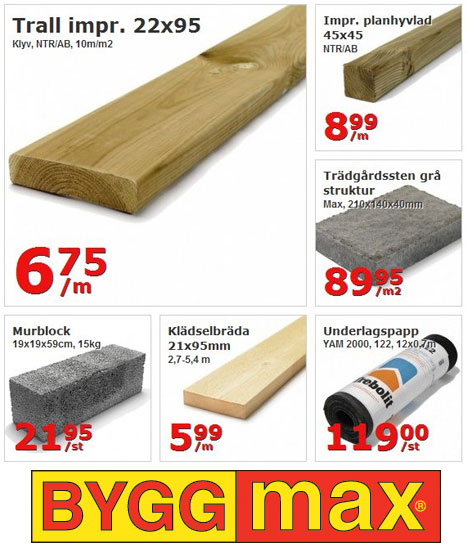 BYGGmax erbjudande