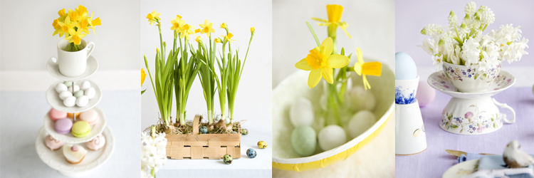 Vår- och påskstämning med blommor