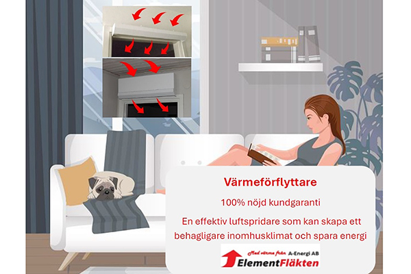 Värmeförflyttare - 100% nöjd kundgaranti