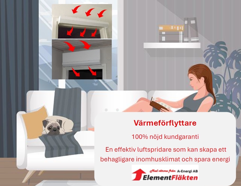 Värmeförflyttare - 100% nöjd kundgaranti